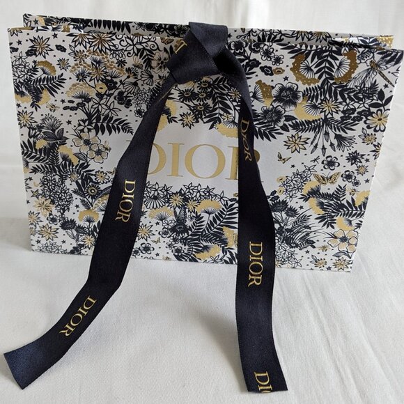 Bundle 2 Dior Paper Gift Bag Ribbon Handle Petite Small 7.5x5.5x3" - Picture 3 of 4